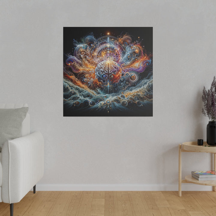 Cosmic Mind Symphony - Matte Canvas - Canvas - g(0D·IO) - 32" x 32" (Square) - 0.75'' -