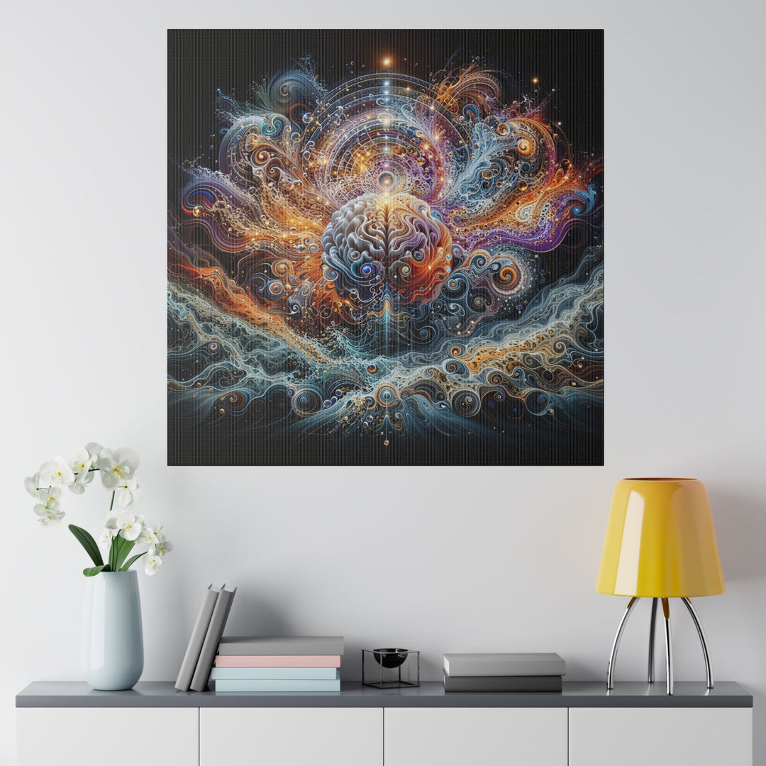 Cosmic Mind Symphony - Matte Canvas - Canvas - g(0D·IO) - 32" x 32" (Square) - 0.75'' -