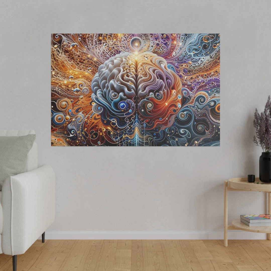 Cosmic Mind Symphony - Matte Canvas - Canvas - g(0D·IO) - 32" x 32" (Square) - 0.75'' -