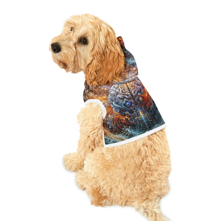 Cosmic Mind Symphony - Pet Hoodie - Pets - g(0D·IO) - XXS - Black Rib -