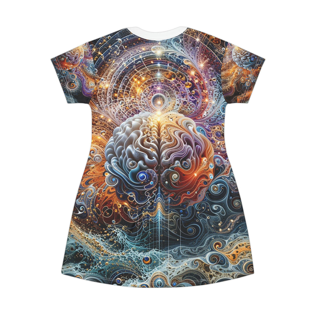 Cosmic Mind Symphony - T-Shirt Dress - All Over Prints - g(0D·IO) - XS - -