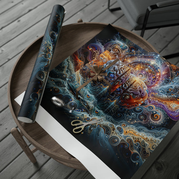 Cosmic Mind Symphony - Wrapping Paper - Home Decor - g(0D·IO) - 30'' x 72'' - Matte -
