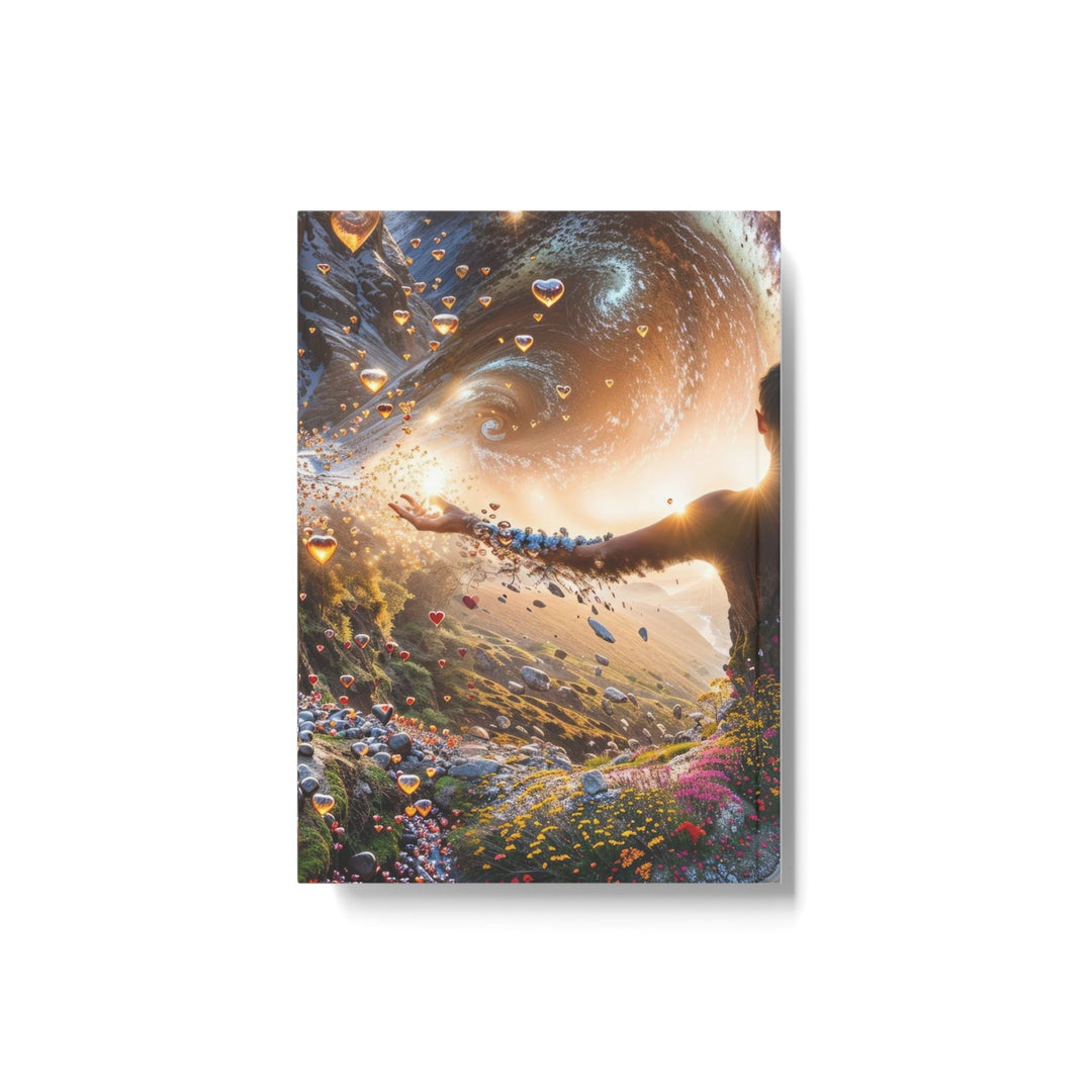 Cosmic Nature Embrace - Hard Backed Journal - Paper products - g(0D·IO) - Graph - A5 - White