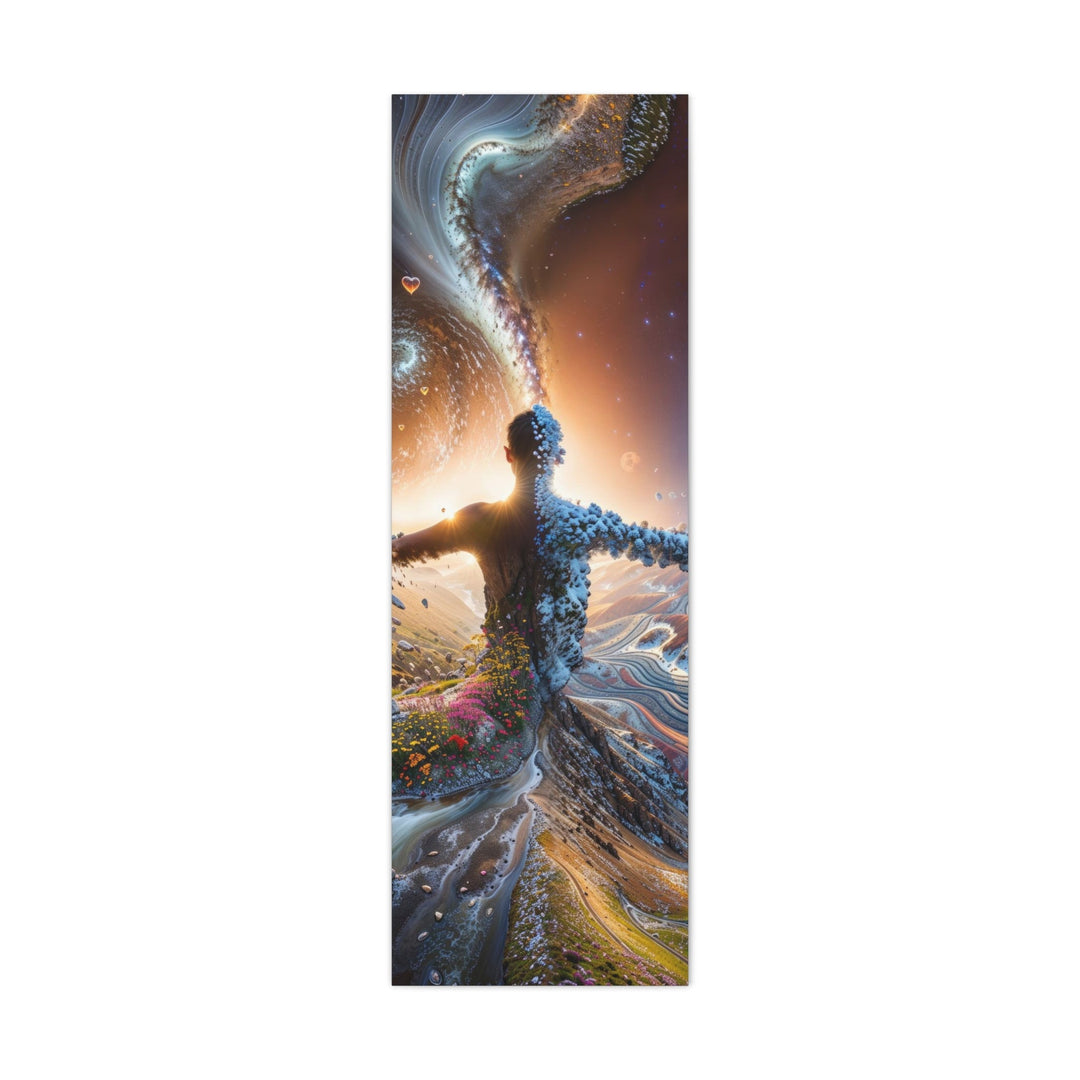 Cosmic Nature Embrace - Matte Canvas Print 1.25" - Canvas - g(0D·IO) - 16" x 48" (Vertical) - 1.25" -