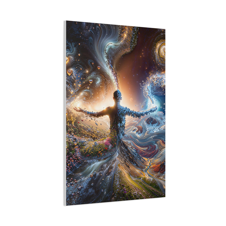 Cosmic Nature Embrace - Matte Canvas Print 1.25" - Canvas - g(0D·IO) - 36" x 36" - 1.25" -