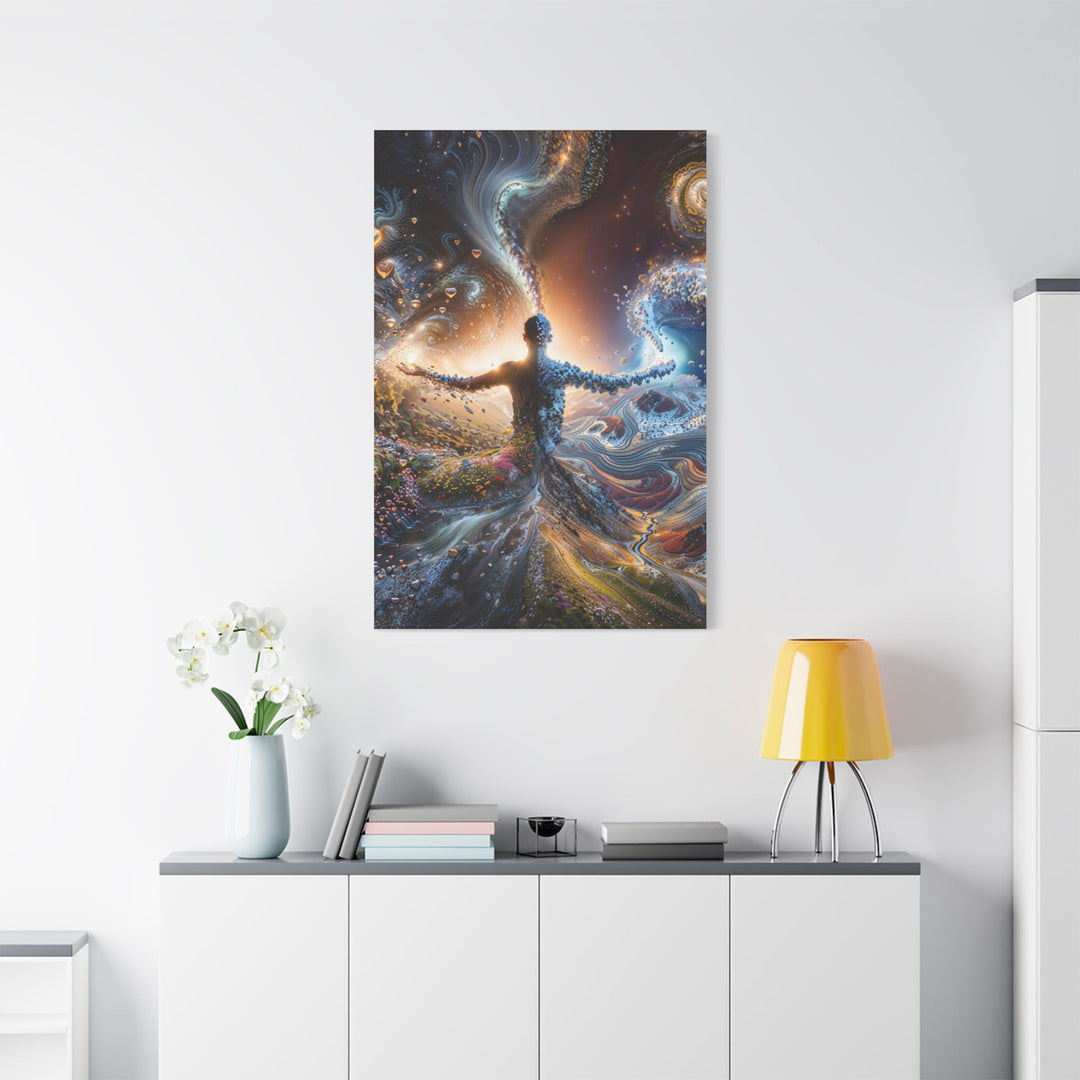 Cosmic Nature Embrace - Matte Canvas Print 1.25" - Canvas - g(0D·IO) - 36" x 36" - 1.25" -