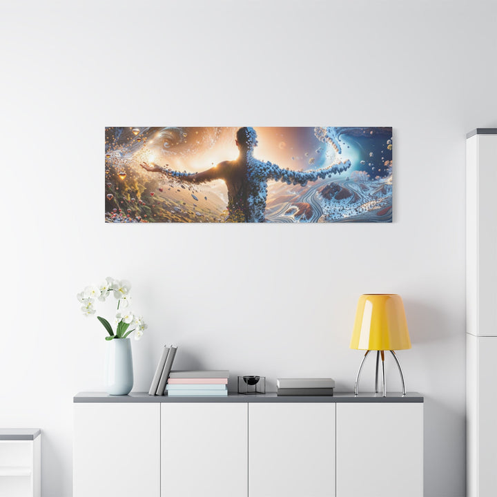 Cosmic Nature Embrace - Matte Canvas Print 1.25" - Canvas - g(0D·IO) - 36" x 36" - 1.25" -