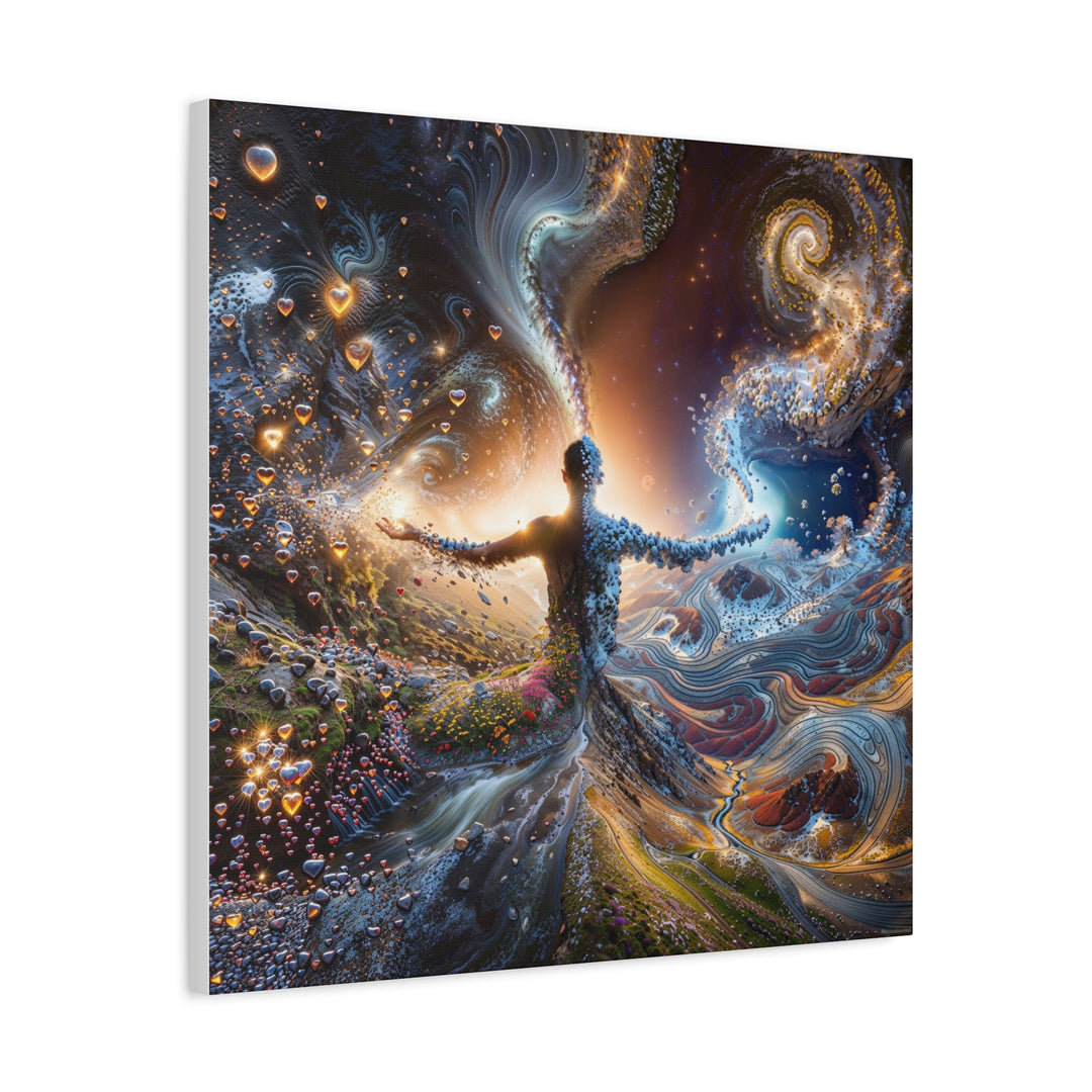 Cosmic Nature Embrace - Matte Canvas Print 1.25" - Canvas - g(0D·IO) - 36" x 36" - 1.25" -