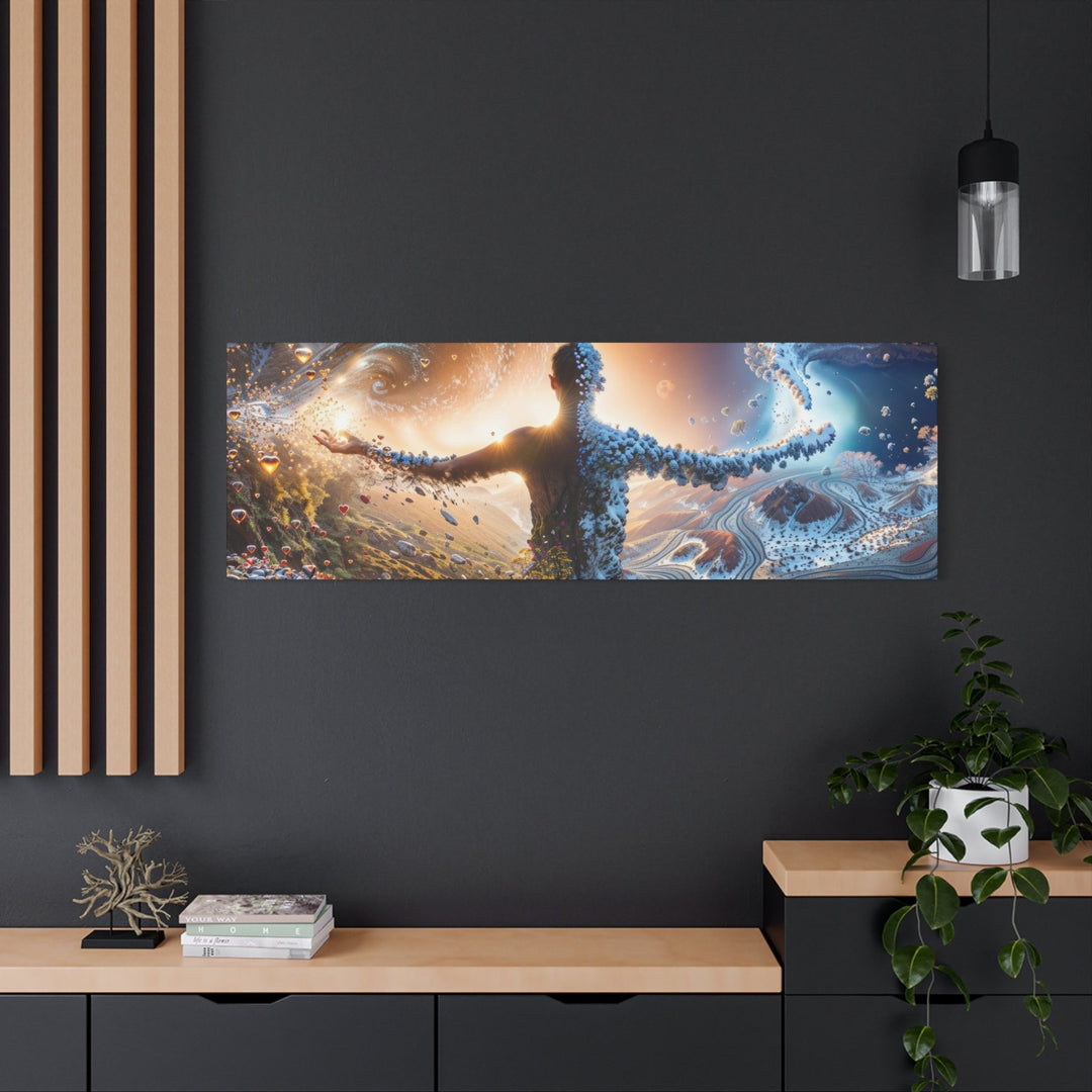 Cosmic Nature Embrace - Matte Canvas Print 1.25" - Canvas - g(0D·IO) - 36" x 36" - 1.25" -