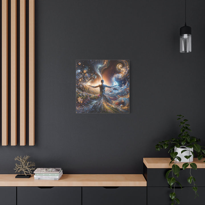 Cosmic Nature Embrace - Matte Canvas Print 1.25" - Canvas - g(0D·IO) - 36" x 36" - 1.25" -