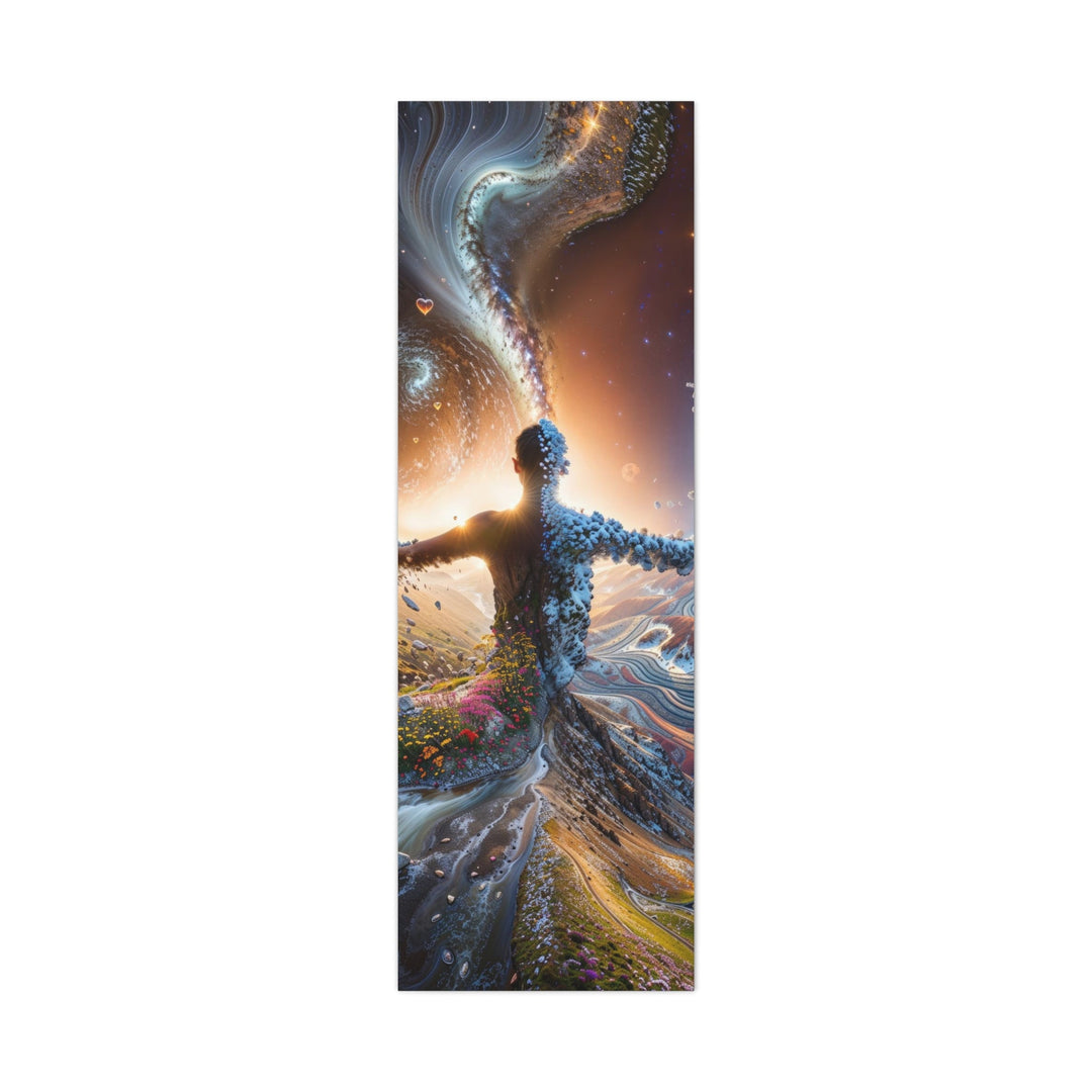 Cosmic Nature Embrace - Matte Canvas Print 1.25" - Canvas - g(0D·IO) - 20" x 60" (Vertical) - 1.25" -