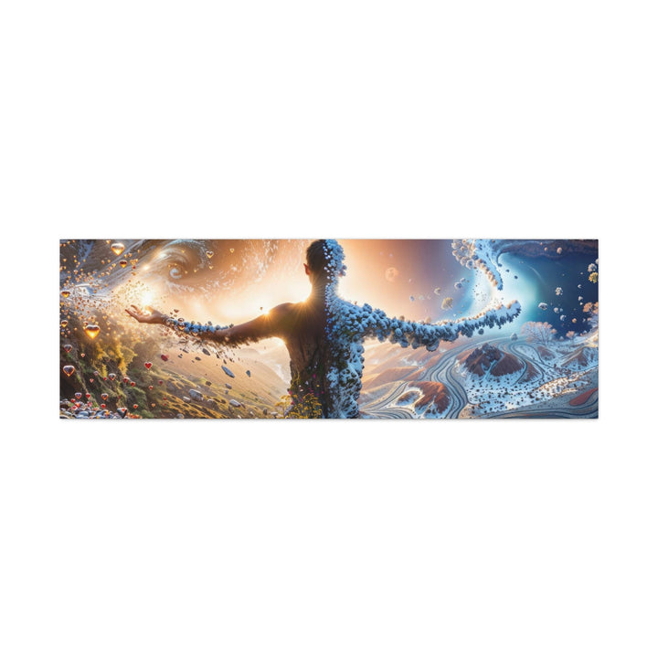 Cosmic Nature Embrace - Matte Canvas Print 1.25" - Canvas - g(0D·IO) - 60" x 20" (Horizontal) - 1.25" -