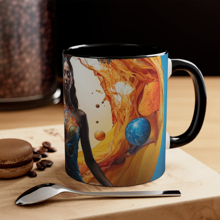 Cosmic Nature Meditation - Accent Coffee Mug - Mug - g(0D·IO) - Pink - 11oz -