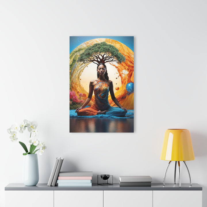 Cosmic Nature Meditation - Acrylic Prints (French Cleat Hanging) - Home Decor - g(0D·IO) - 24" x 36" (Vertical) - 0.25'' -