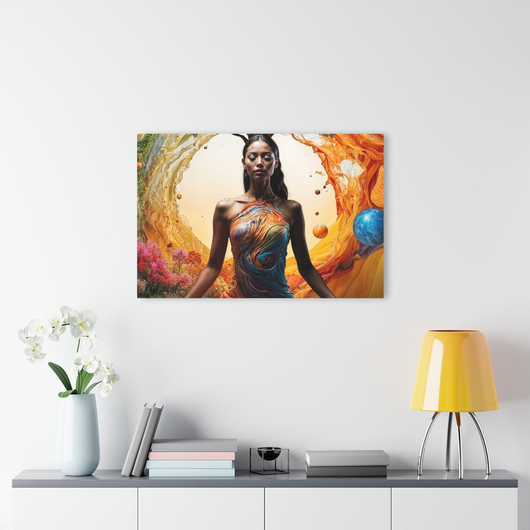 Cosmic Nature Meditation - Acrylic Prints (French Cleat Hanging) - Home Decor - g(0D·IO) - 24" x 36" (Vertical) - 0.25'' -