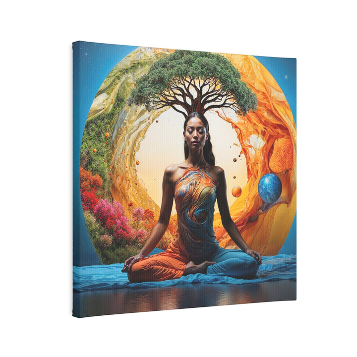 Cosmic Nature Meditation - Canvas Photo Tile - Canvas - g(0D·IO) - 8" x 8" (Square) - 0.5" -