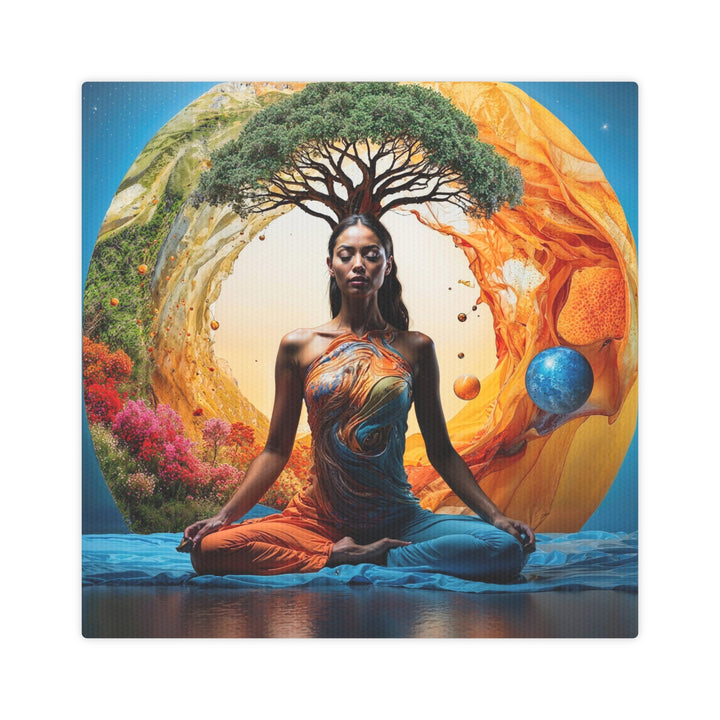 Cosmic Nature Meditation - Canvas Photo Tile - Canvas - g(0D·IO) - 8" x 8" (Square) - 0.5" -