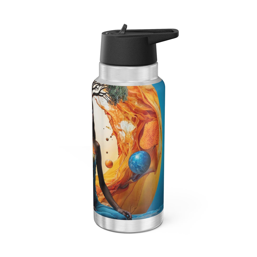 Cosmic Nature Meditation - Gator Tumbler 32oz - Mug - g(0D·IO) - Silver - 32oz -