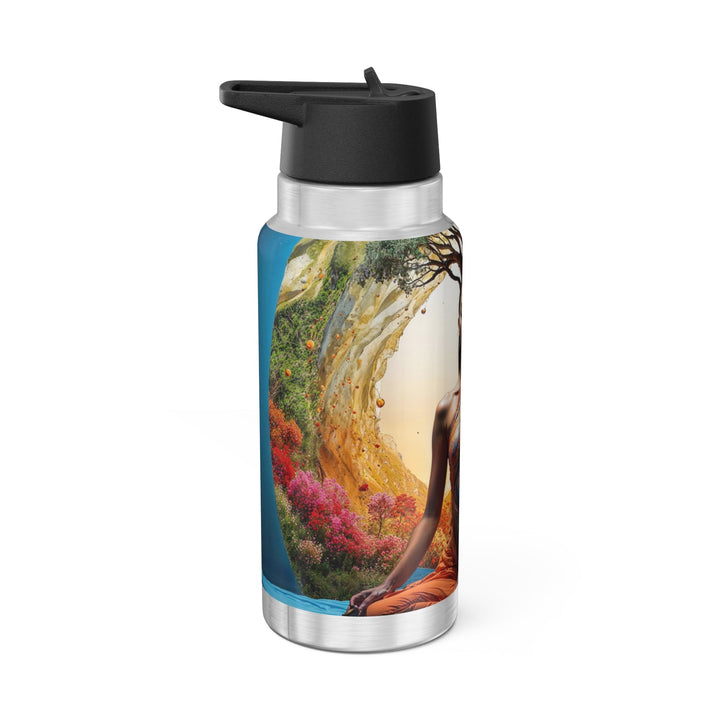 Cosmic Nature Meditation - Gator Tumbler 32oz - Mug - g(0D·IO) - Silver - 32oz -