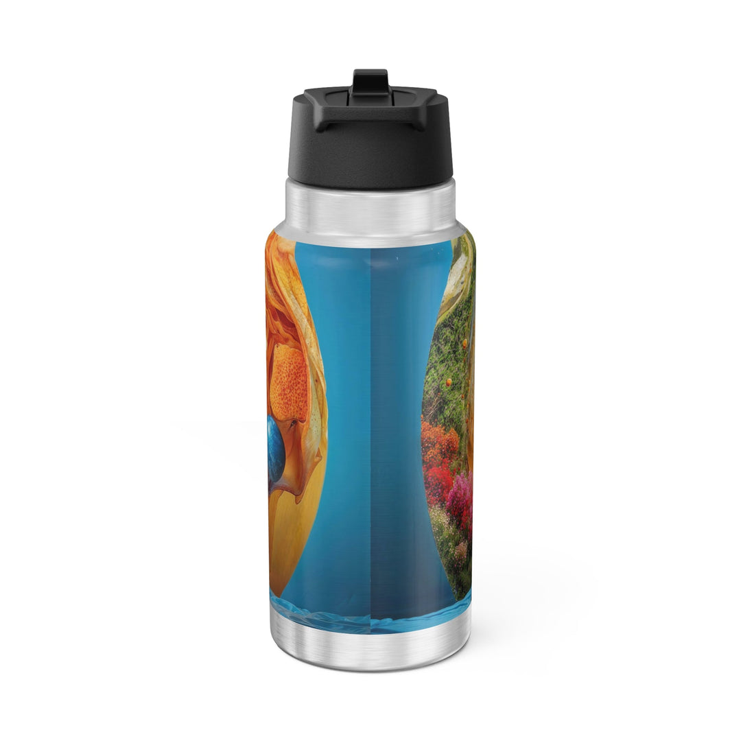 Cosmic Nature Meditation - Gator Tumbler 32oz - Mug - g(0D·IO) - Silver - 32oz -