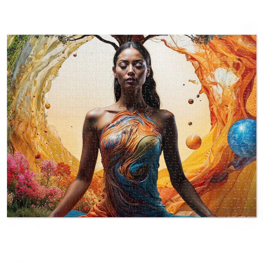 Cosmic Nature Meditation - Jigsaw Puzzle (100, 252, 500, 1000 pieces) - Puzzle - g(0D·IO) - 20.5" × 15" (500 pcs) - -