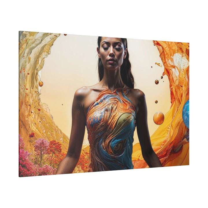 Cosmic Nature Meditation - Matte Canvas - Canvas - g(0D·IO) - 32" x 32" (Square) - 0.75'' -