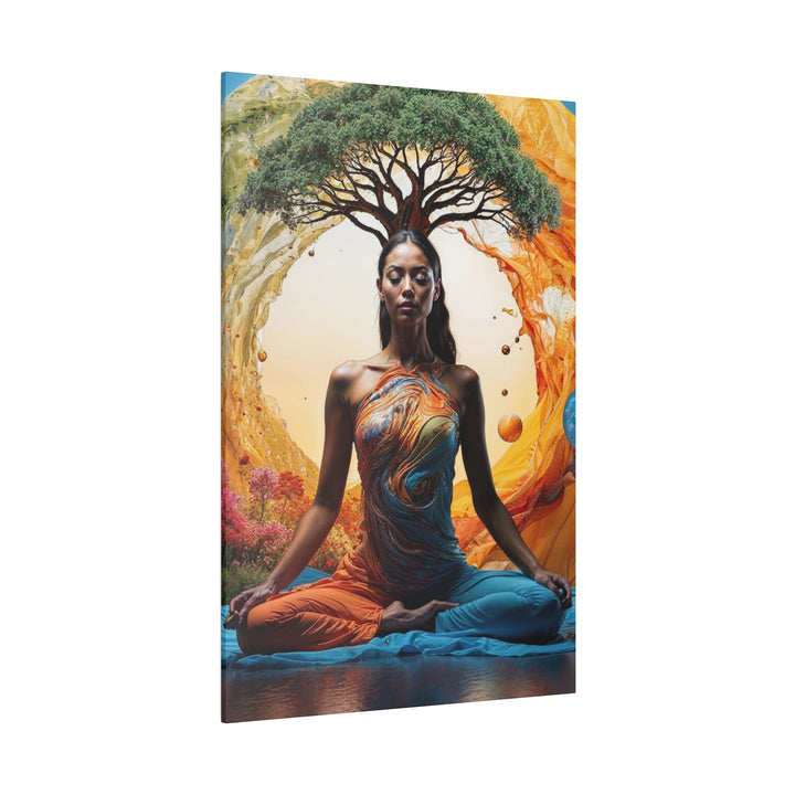 Cosmic Nature Meditation - Matte Canvas - Canvas - g(0D·IO) - 32" x 32" (Square) - 0.75'' -