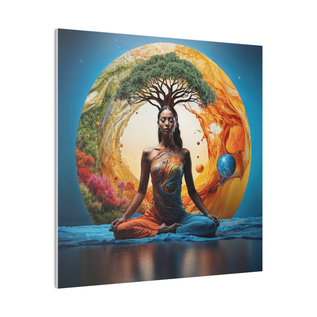 Cosmic Nature Meditation - Matte Canvas - Canvas - g(0D·IO) - 32" x 32" (Square) - 0.75'' -