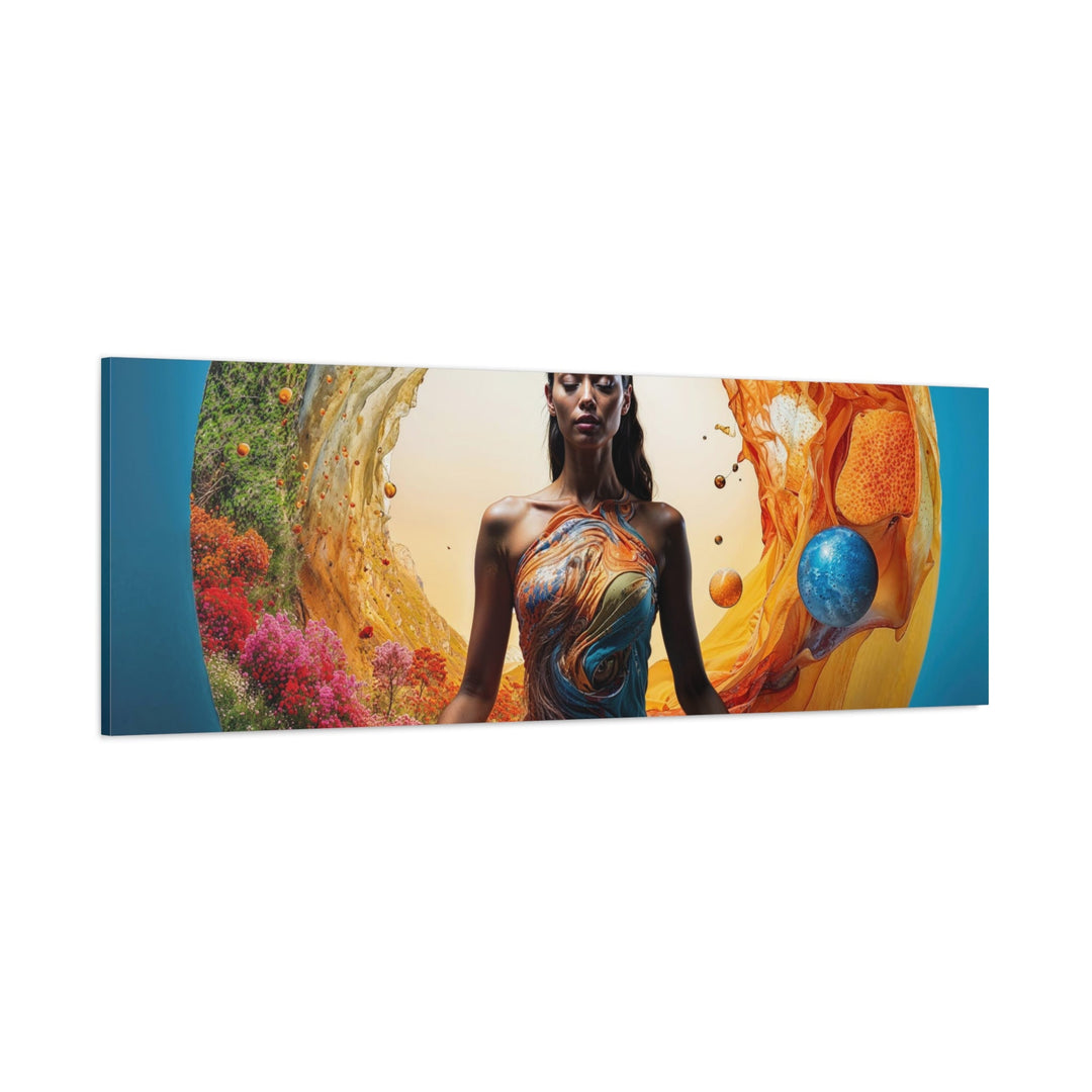 Cosmic Nature Meditation - Matte Canvas Print 1.25" - Canvas - g(0D·IO) - 36" x 36" - 1.25" -