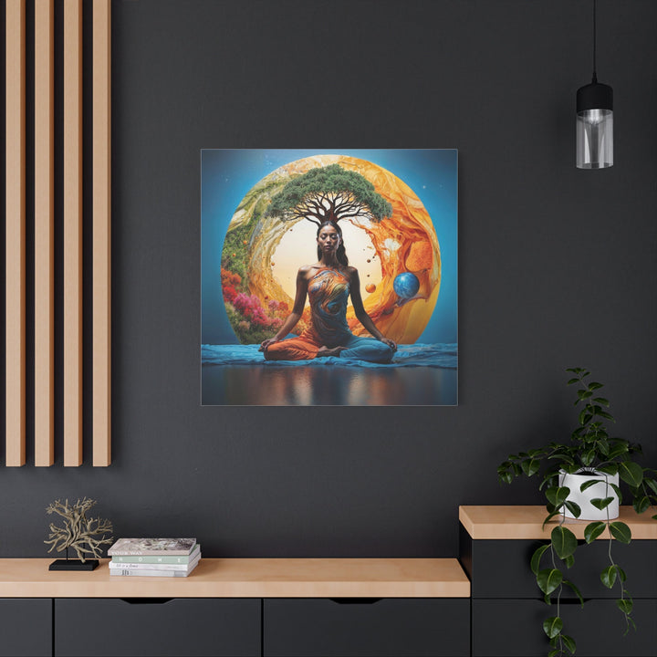 Cosmic Nature Meditation - Matte Canvas Print 1.25" - Canvas - g(0D·IO) - 36" x 36" - 1.25" -