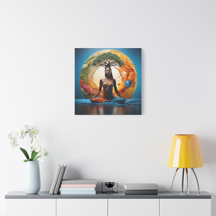 Cosmic Nature Meditation - Matte Canvas Print 1.25" - Canvas - g(0D·IO) - 36" x 36" - 1.25" -