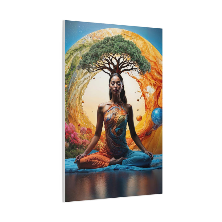 Cosmic Nature Meditation - Matte Canvas Print 1.25" - Canvas - g(0D·IO) - 36" x 36" - 1.25" -