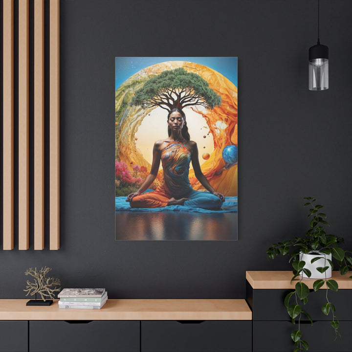 Cosmic Nature Meditation - Matte Canvas Print 1.25" - Canvas - g(0D·IO) - 36" x 36" - 1.25" -