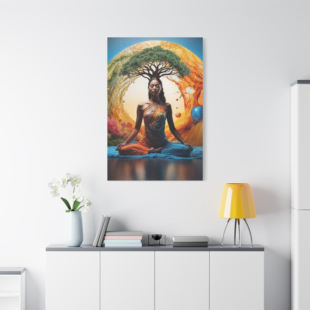 Cosmic Nature Meditation - Matte Canvas Print 1.25" - Canvas - g(0D·IO) - 36" x 36" - 1.25" -