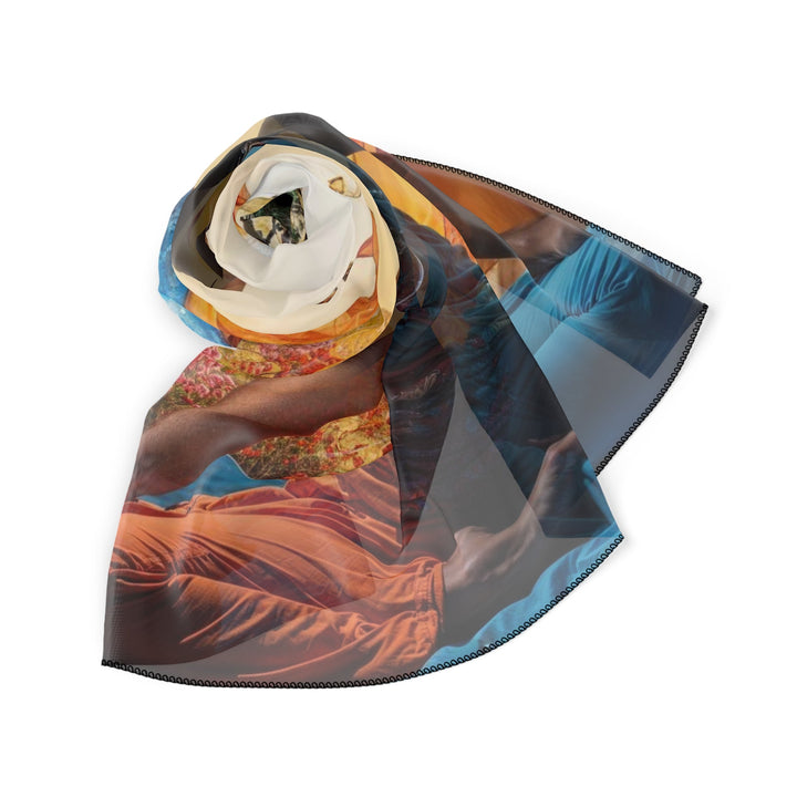 Cosmic Nature Meditation - Poly Scarf - Accessories - g(0D·IO) - Poly chiffon - 50" × 50" -