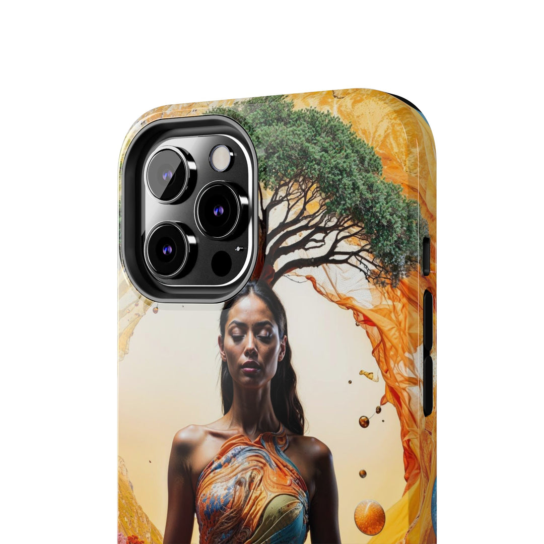 Cosmic Nature Meditation - Tough Phone Case - Phone Case - g(0D·IO) - iPhone 13 Mini - -