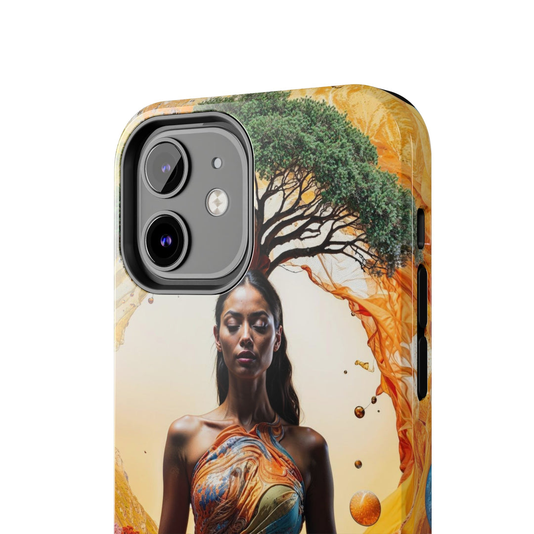 Cosmic Nature Meditation - Tough Phone Case - Phone Case - g(0D·IO) - iPhone 13 Mini - -