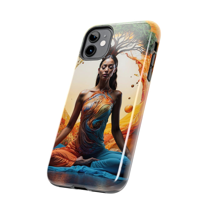 Cosmic Nature Meditation - Tough Phone Case - Phone Case - g(0D·IO) - iPhone 13 Mini - -