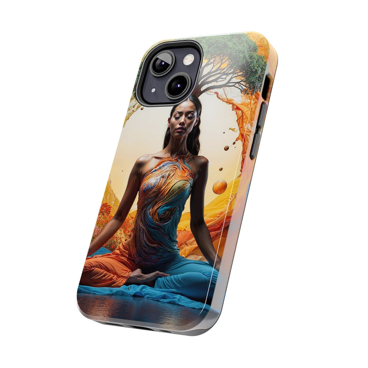 Cosmic Nature Meditation - Tough Phone Case - Phone Case - g(0D·IO) - iPhone 13 Mini - -