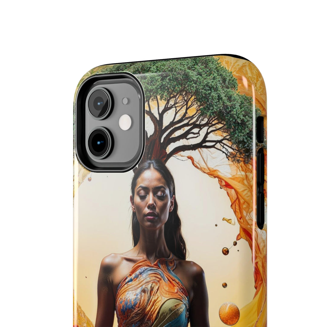 Cosmic Nature Meditation - Tough Phone Case - Phone Case - g(0D·IO) - iPhone 13 Mini - -