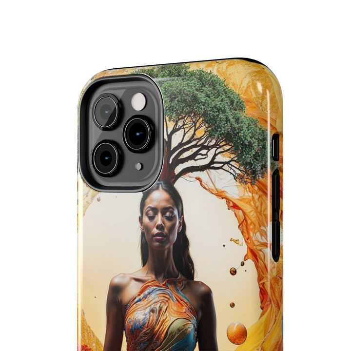 Cosmic Nature Meditation - Tough Phone Case - Phone Case - g(0D·IO) - iPhone 13 Mini - -