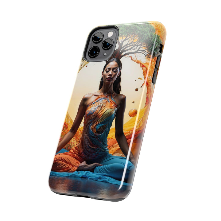 Cosmic Nature Meditation - Tough Phone Case - Phone Case - g(0D·IO) - iPhone 13 Mini - -