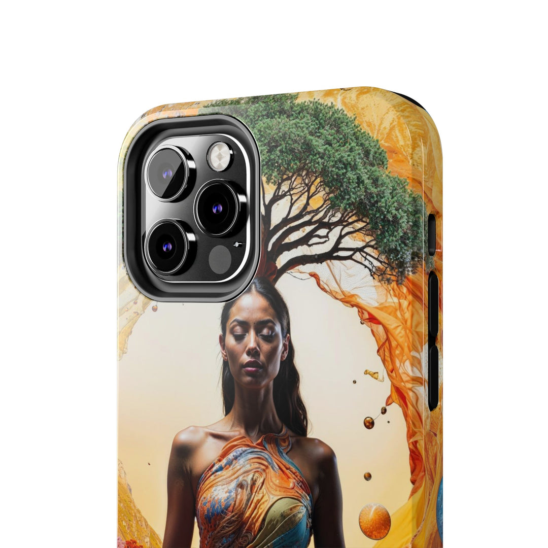 Cosmic Nature Meditation - Tough Phone Case - Phone Case - g(0D·IO) - iPhone 13 Mini - -