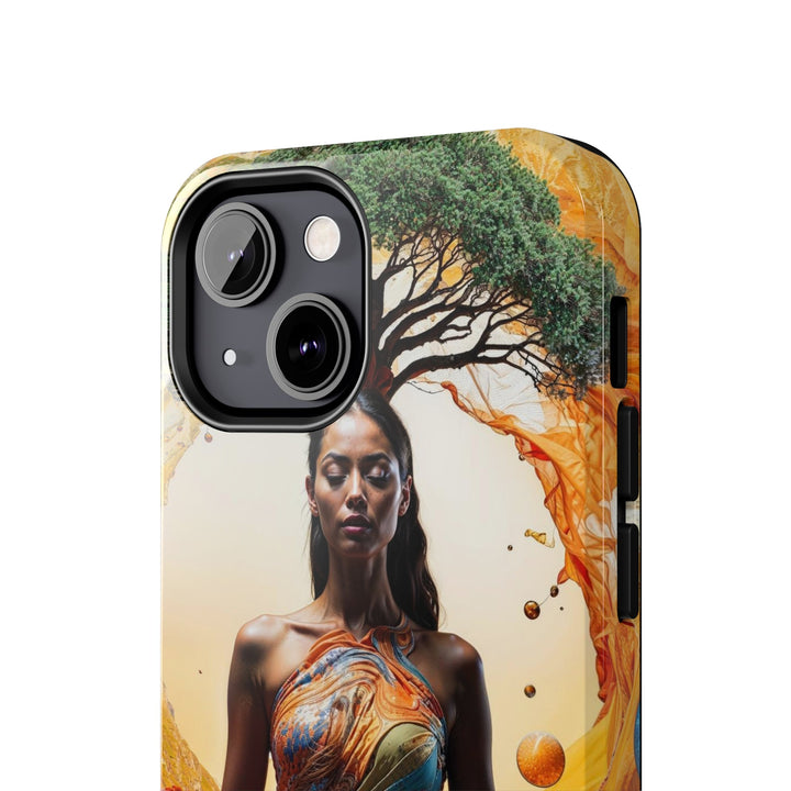 Cosmic Nature Meditation - Tough Phone Case - Phone Case - g(0D·IO) - iPhone 13 Mini - -