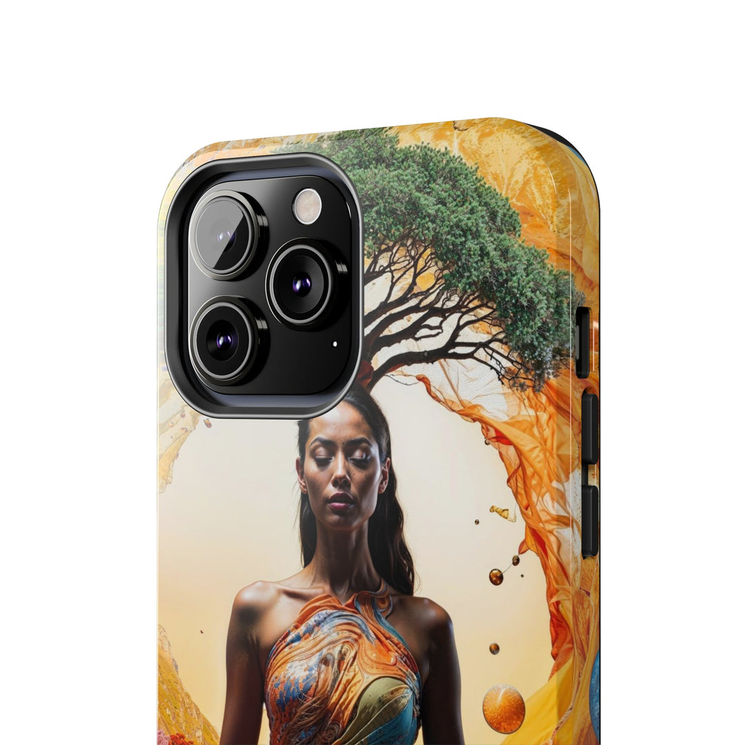 Cosmic Nature Meditation - Tough Phone Case - Phone Case - g(0D·IO) - iPhone 13 Mini - -