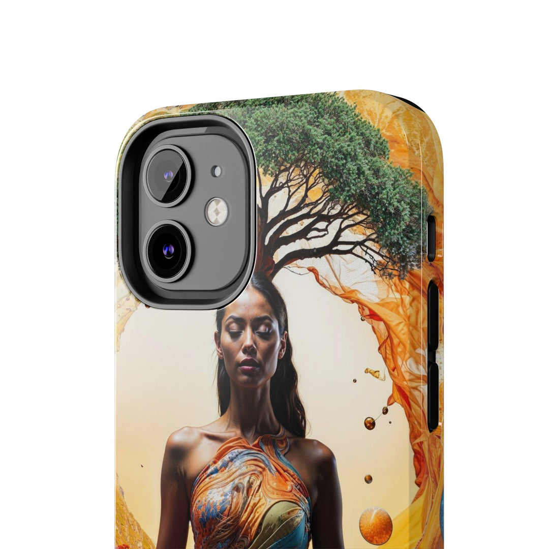 Cosmic Nature Meditation - Tough Phone Case - Phone Case - g(0D·IO) - iPhone 13 Mini - -