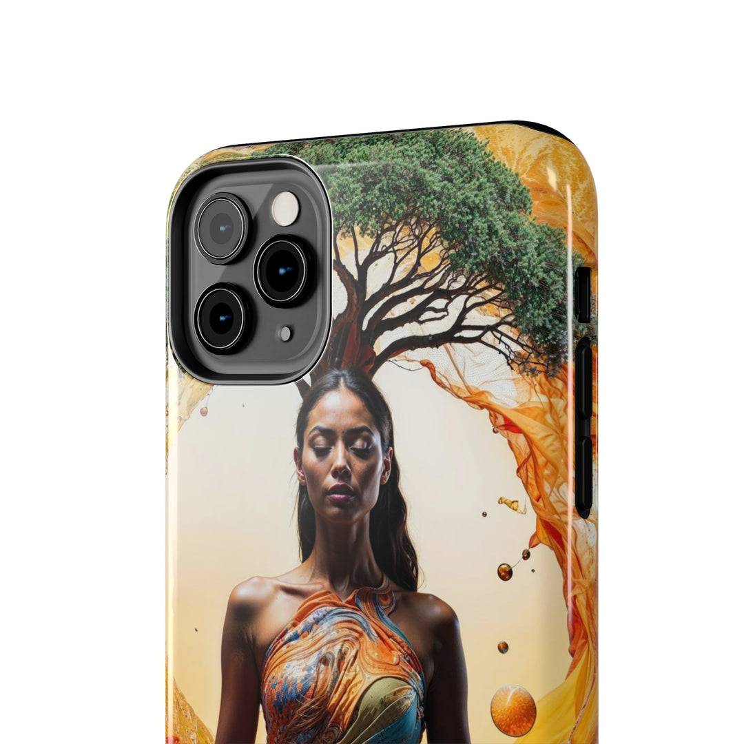 Cosmic Nature Meditation - Tough Phone Case - Phone Case - g(0D·IO) - iPhone 13 Mini - -