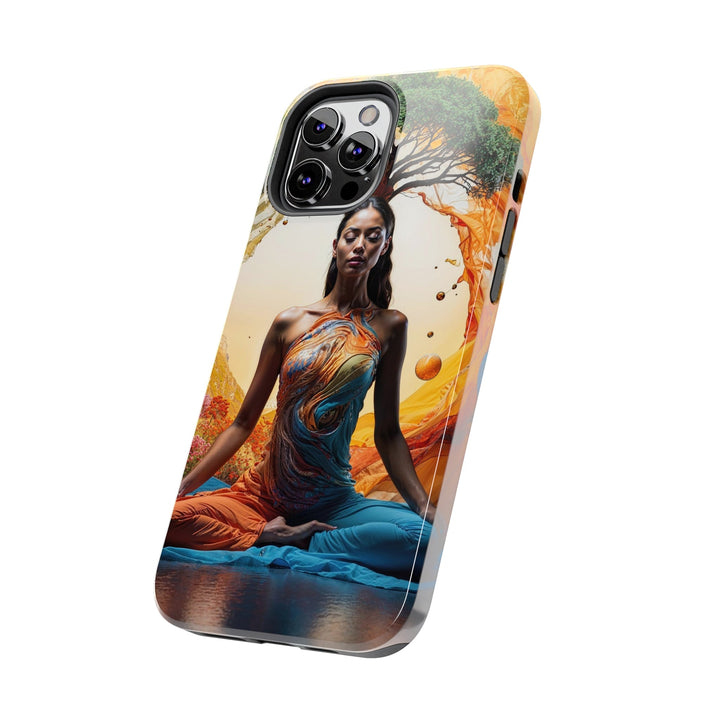 Cosmic Nature Meditation - Tough Phone Case - Phone Case - g(0D·IO) - iPhone 13 Mini - -