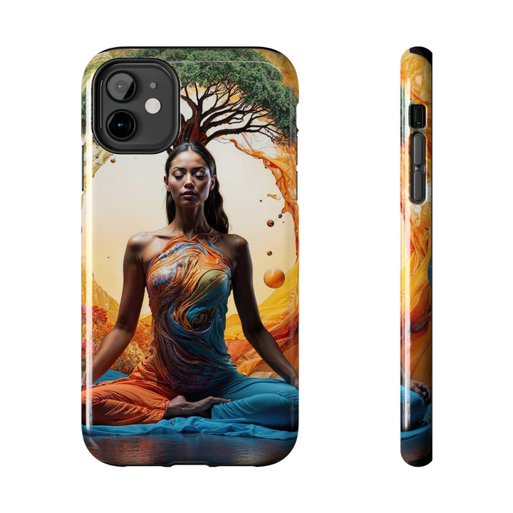 Cosmic Nature Meditation - Tough Phone Case - Phone Case - g(0D·IO) - iPhone 11 - -