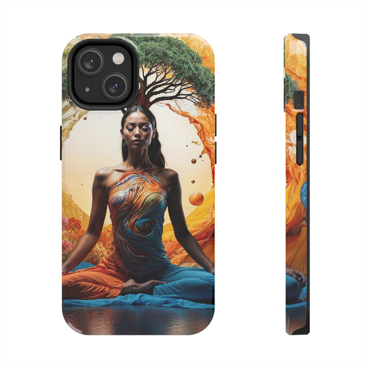 Cosmic Nature Meditation - Tough Phone Case - Phone Case - g(0D·IO) - iPhone 14 - -